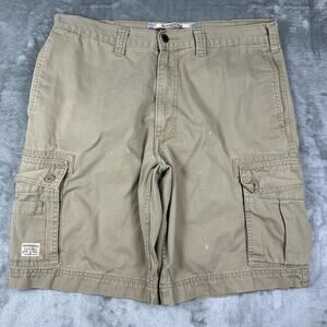 Levi Strauss & Co. Authentics Men's Cargo Shorts Khaki/tan W36 100% Cotton